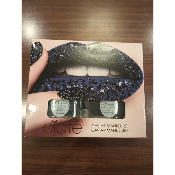 CIATE Manicure Set nail polish & Caviar Pearls DARK BLUE