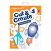 Fiskars Cut & Create Activity Book with 5" Kids Scissors, Ages 4+