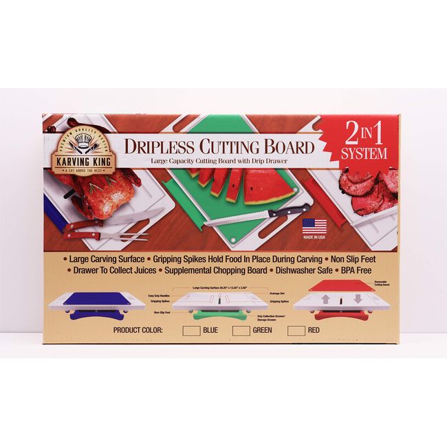 Dripless Cutting Board 2 in 1 System – karvingking