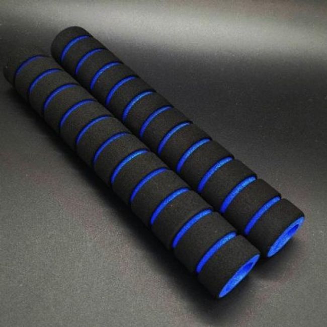 2pcs Lot 22cm Long Home Exercise Equipment Horizontal Bar Grip Sponge Foam Handle Pull Up Gym Fitness Accessories, 3.Blue