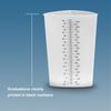 Plasti-Grad Graduated Beaker 1200 mL Polypropylene Without Closure 1 pcs