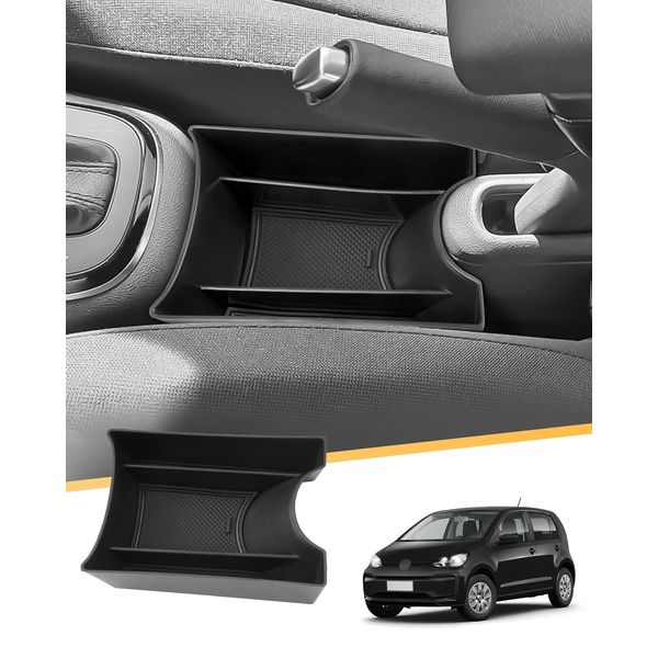 LFOTPP Centre Console Storage Box for V W UP GTI/Seat Mii/Seat Mii Electric/Skod-a Citigo/Citigo-e iV, Centre Armrest Handbrake Organiser Storage Box Interior