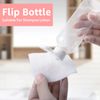 5 Pcs 100ml Clear Travel Bottles Plastic Bottles with Lids Small Empty Bottles Refillable Travel Bottle Set with Funnels and Stickers for Liquids Toiletries Lotion Shampoo Conditioner Shower Gel