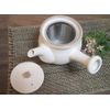 Powder Pull Cream Flower 急須