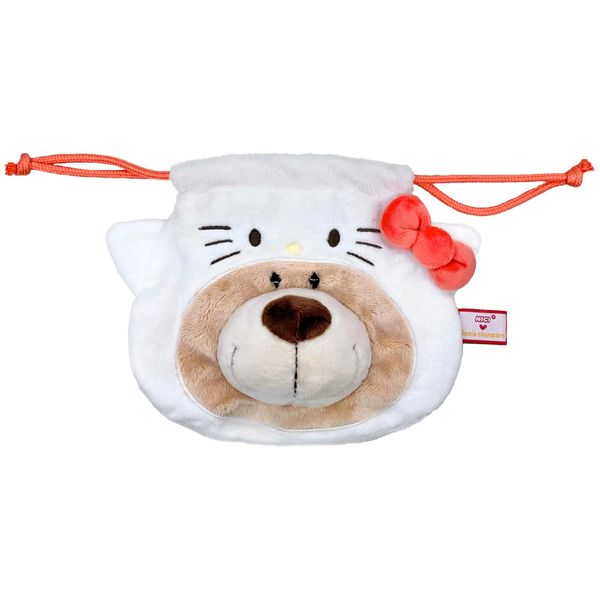 NICI x Sanrio Plush Drawstring Cloth, Brown