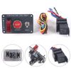 Ignition Switch Panel for Racing Car 12V LED Toggle Switches Engine Start Push Button Switch Panel for Race Car RV Truck