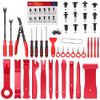 Nilight 102 Pcs Trim Removal Tool Kit Red Auto Push Pin Bumper Retainer Clip Set