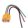 HUIQIAODS H4 Female Ceramic Headlight Extension Connector Plug Bulb Wire Socket (H4 Ceramic Wire)