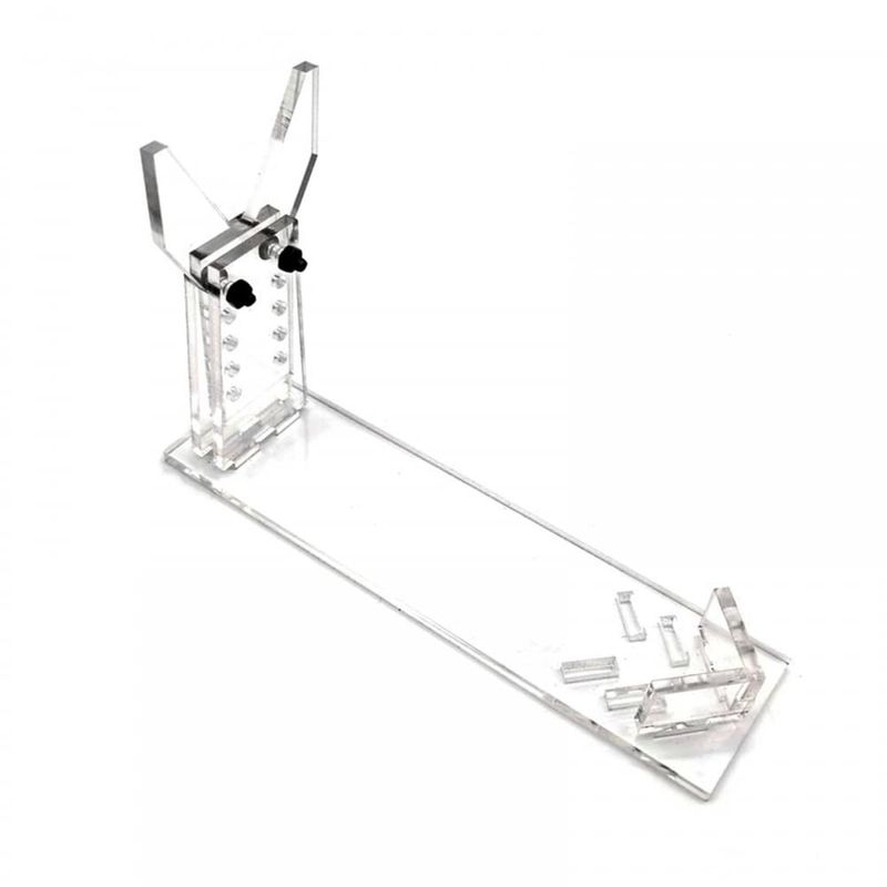 MiOYOOW Acrylic Gun Display, Gun Stand Holder 5 Height Adjustable Gun ...
