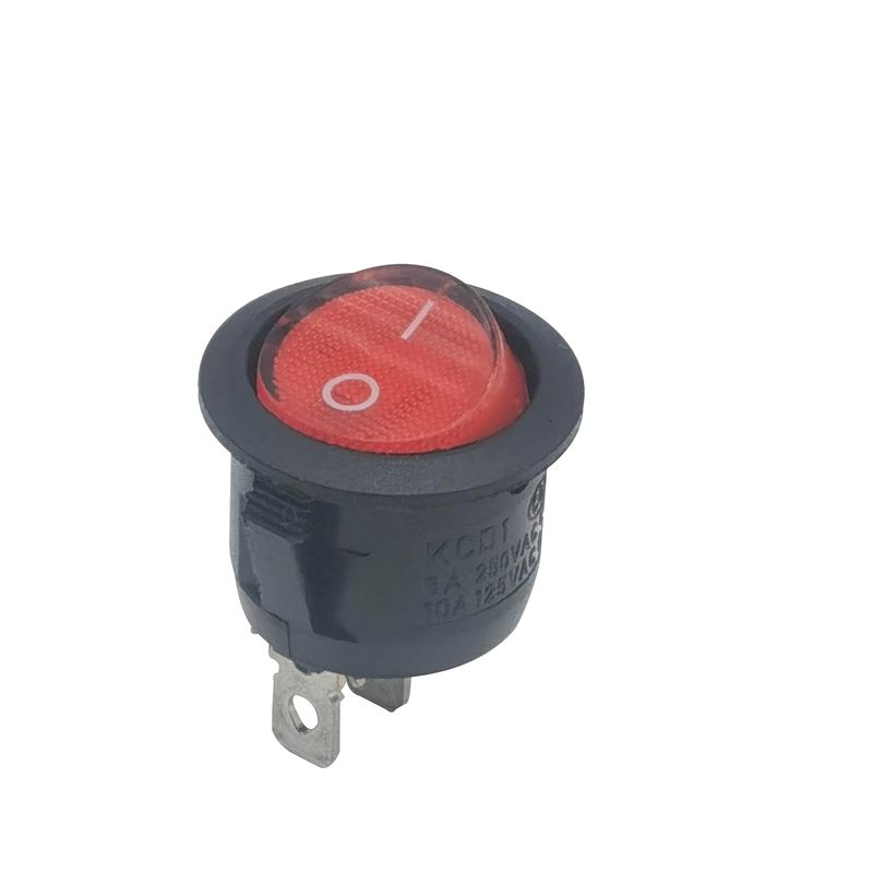 3pin 2position KCD1-105 20mm Diameter Round Red Rocker Switches for ...