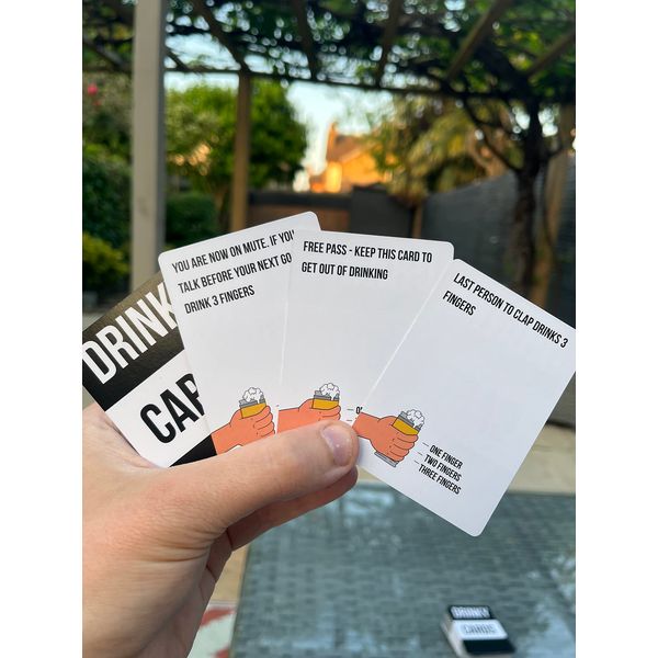 Drinky Cards - Drinking Games For Adults Party | Card Games For Adults | Fun Drinking Card Games | Hen Games & Stag Games | 100 Unique Challenges