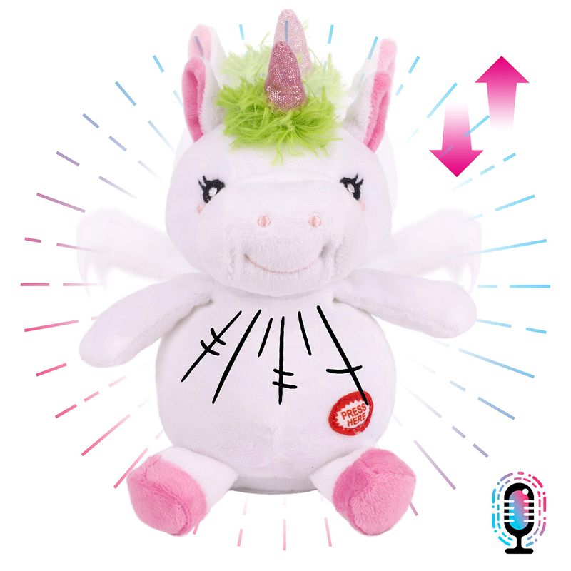 Hopearl Talking Unicorn Repeats What You Say Nodding Electric ...