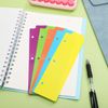DOITOOL Snap-in Bookmark Plastic Dividers: 5Pcs 3-Ring Binder Bookmarks Repositionable Document Tabs for Pages, Reading Notes and Sorting Documents Signs