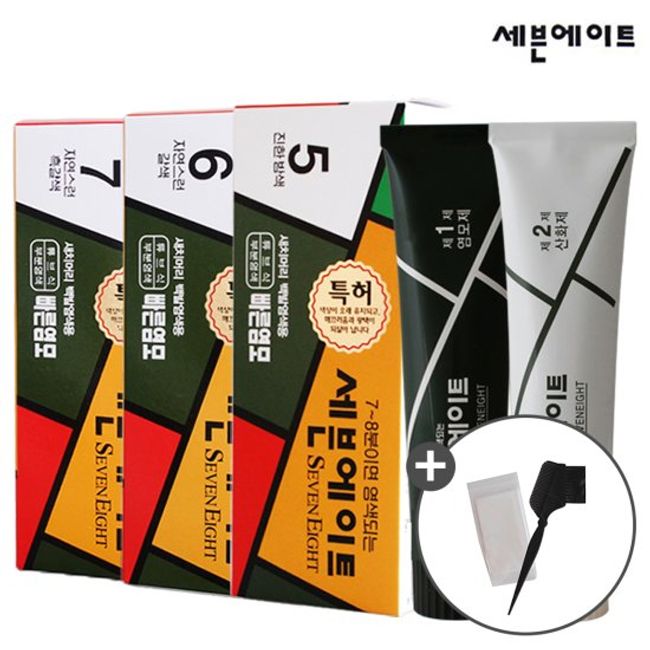 Dongsung Pharmaceutical 78 gray hair dye 3ea+dye tool 1ea