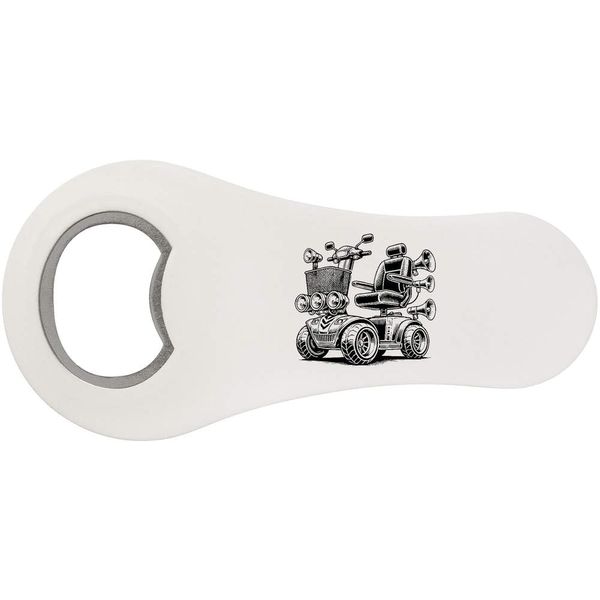 'Fancy Mobility Scooter' Bottle Opener Fridge Magnet (BO00091188)