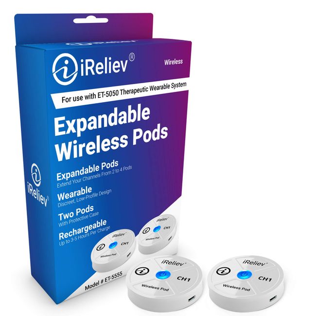  iReliev TOP-Best TENS Massager Unit Bundle for Pain Relief! The  Bundle Has a 30 Day Money Back Guarantee : Health & Household