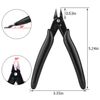 STARVAST 5In Side-Cutting Plier Wire Cutter - 6 Pack, Black
