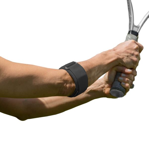 Cho-Pat Tennis Elbow Support Strap, Adjustable Compression Forearm Support for Tennis Elbow Treatment, Overuse Syndromes, and Muscle Strains, Large, Made in the USA