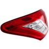 Tail Light For 07-09 Lexus ES350 Driver Side Outer Body Mounted