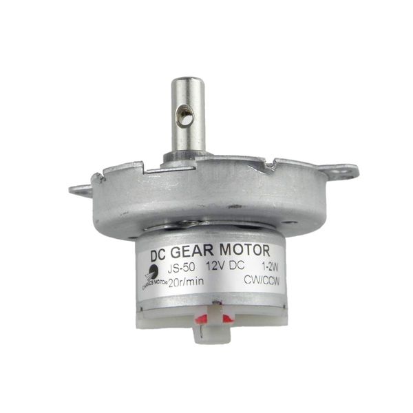 CHANCS Low Speed Motor JS-50 12V DC 20RPM CW/CCW Brushless Mini DC Gear Motor Electric Motor Torque 10Kg.cm