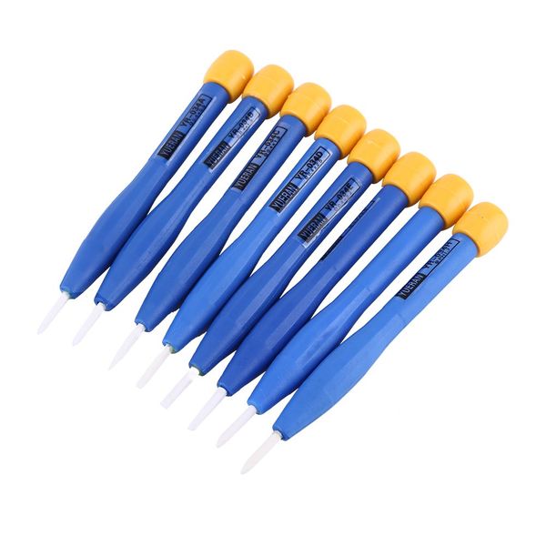 Haofy 8Pcs Adjust Frequency Screwdriver, Ceramic Screwdriver Bits and Plastic Body, Antistatic Screwdriver Set Home Hand Tools