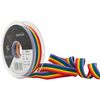 Berisfords 15 mm Rainbow Stripe Ribbon, Multi-Color
