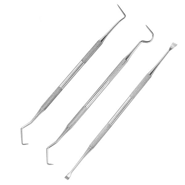 RHXWFDG 3 Pcs Pet Tooth Scaler Cleaning Kit Dog Dental Tooth Scaler Stainless Double Headed Tarter Remover Pet Dental Tools Pet Teeth Cleaning Tools for for Dogs Cats