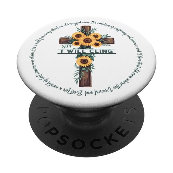 The Old Rugged Cross Christian Gift PopSockets Adhesive PopGrip