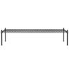 PRO&Family Black Epoxy Dunnage Shelf with 14" Posts (14" x 48")