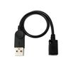 System-S USB 2.0 Kabel 30 cm Mini B Buchse zu Typ A Stecker Adapter in Schwarz