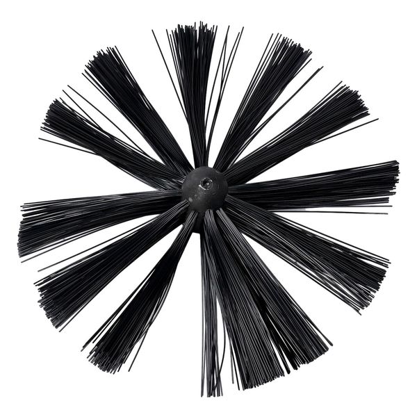 200mm Chimney Flue Cleaning Brush Is Used To Clean Fireplace With Drain Rod