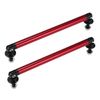 X AUTOHAUX 2pcs 150mm 5.91" Adjustable Car Bumper Splitter Support Rod Red