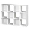 12-Cube Storage Organizer Open Shelf Bookcase Display w/6 Removable Back Panels