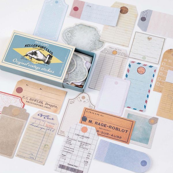 Scrapbooking Sticker 60 Stück Scrapbooking Aufkleber Vintage Set, Scrapbook Stickers Selbstklebend, Aesthetic Stickers For Journaling, Für Journaling Fotoalbum Sammelalbum Kalender Notizbuch