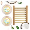 KinKind NOURISH me! Shampoo Bar and Conditioner Bar Starter Set with Shampoo Bar Storage. Coconut & Argan Oil for hydration. For normal, dry & grey hair. Vegan & Cruelty Free. UK made.