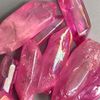 VIE Electroplated Quartz Points, 2-3cm, Pack of 6, Pink