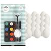 WOOOOZY Egg Painting Machine/Easter Set - 25 Plastic Eggs + Egg Painting Device with Watercolours