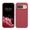 kwmobile Case Compatible with Google Pixel 9 Case - Soft Cover Compatible with Google Pixel 9 Pro Cover - Wireless Charging Dark Rose
