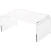 Plymor Clear Acrylic Rectangular Display Riser, 3" H x 7" W x 4" D (1/4" Thick)
