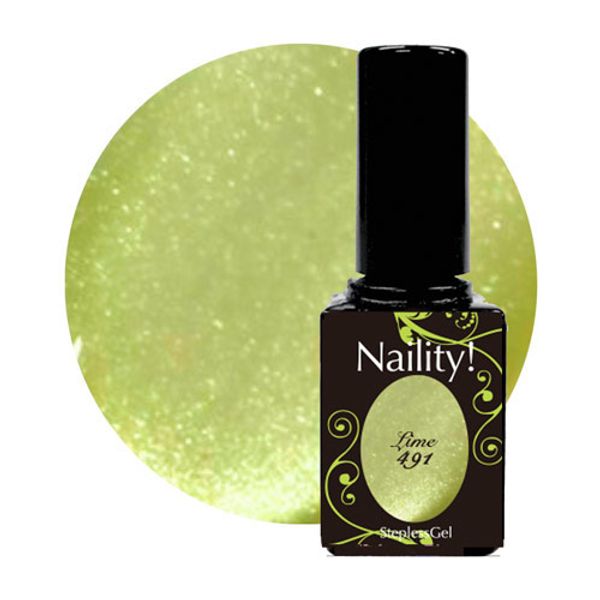 Naility! Stepless Gel 491 Lime 7g Color Gel Magnet Gel Uru Mag Puru Mag Water Light Naility