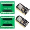 DUBEUYEW ESP32S ESP32 Development Board 2.4GHz Dual-Mode WiFi+ Bluetooth Dual Cores Microcontroller Processor, with two Breakout Board(38pin Combination sets-2PCS)