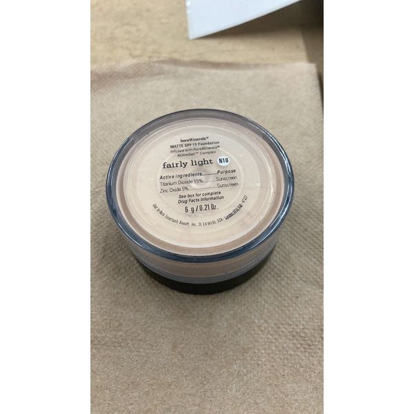 Bare Escentuals BareMinerals Matte Foundation SPF 15 FAIRLY LIGHT 6g/0.21oz New