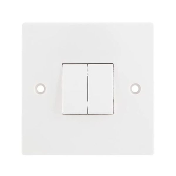 2-Way Double White Light Switch