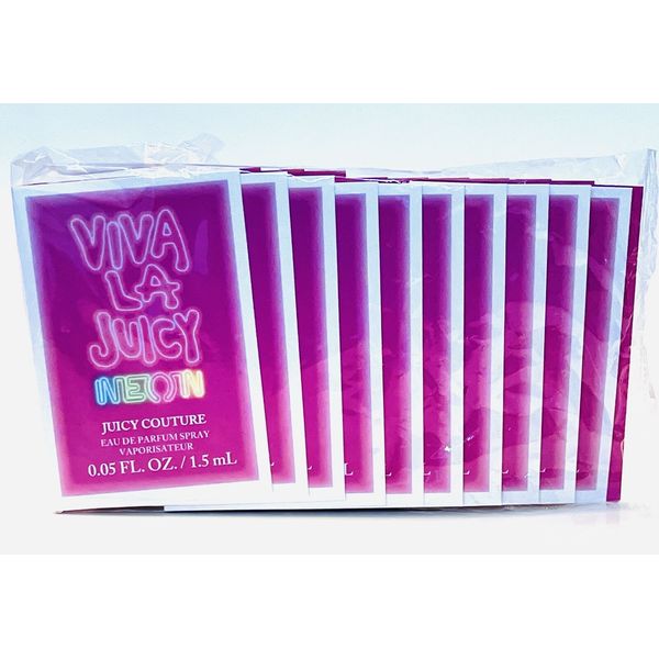 Viva La Juicy NEON Couture Women Juicy Couture EDP Spray Vial 0.05 oz Pack of 10