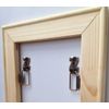 HangZ 11031 Flat Mount 2-Hole D-Ring Picture Hanger Kit, 30lb