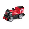 Hape Battery Powered Wooden Train Engine for Kids Compatible with Track Sets