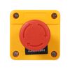 Hztyyier Push Button Station, AC660V 10A Plastic Shell Red Sign Emergency Stop Mushroom Push Button Switch