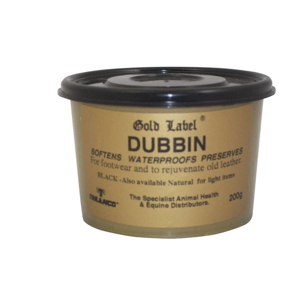 Gold Label Dubbin 200g Black - Black, 200g