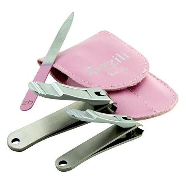 Trim Nail Care Stainless Steel Fingernail & Toenail Clippers, 2 Pieces 
