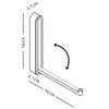 Pieperconcept Coat Hook Chrome-Plated Canoa Black